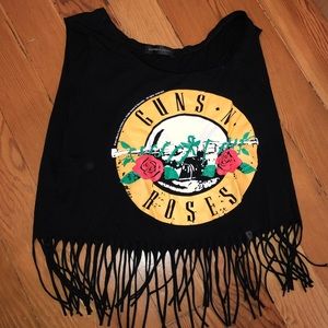 Dreagal Fringe Guns n Roses Tank Band Shirt